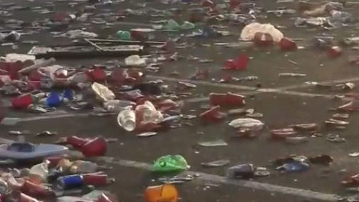WATCH Facebook video shows mass amounts of trash left behind after