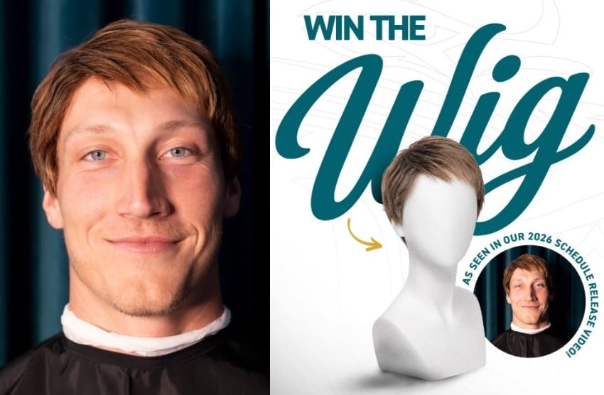 Here’s how you can win the wig Trevor Lawrence wore in that hair-larious prank video